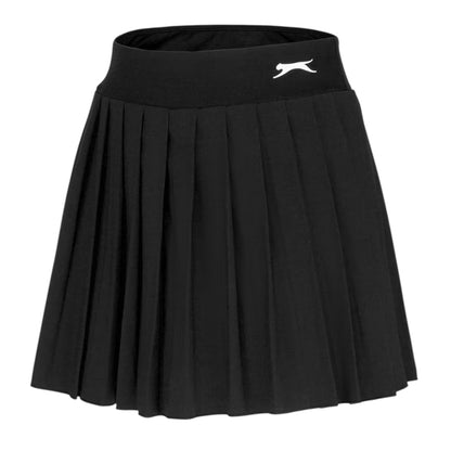 Black - Side - Slazenger Womens-Ladies Moisture Wicking Tennis Skort