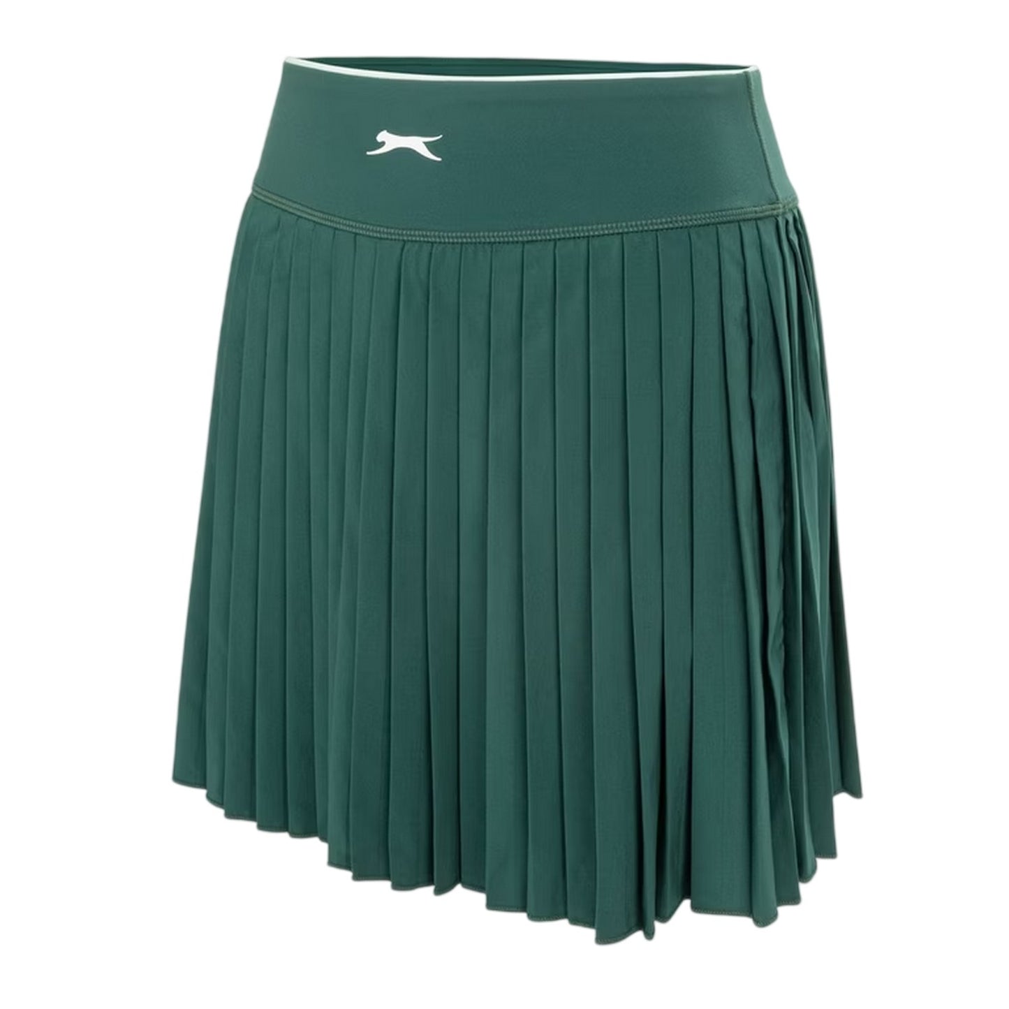 Forest Green - Side - Slazenger Womens-Ladies Moisture Wicking Tennis Skort