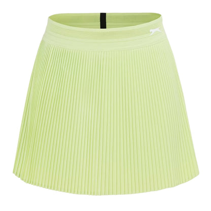 Shadow Lime - Front - Slazenger Womens-Ladies Moisture Wicking Tennis Skort