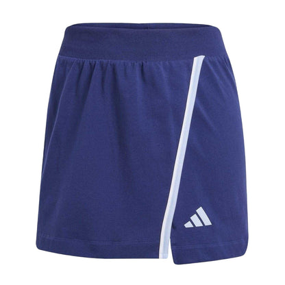 Dark Blue - Front - Adidas Womens-Ladies Cotton Colour Pop Skort