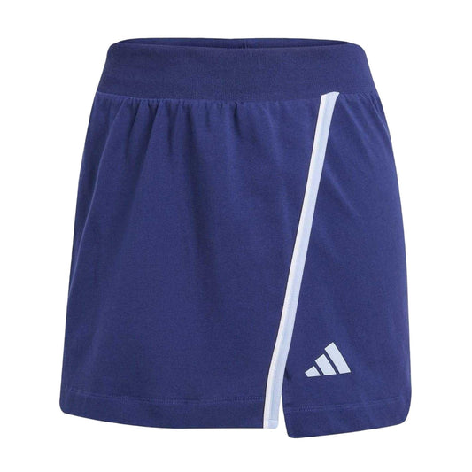 Dark Blue - Front - Adidas Womens-Ladies Cotton Colour Pop Skort