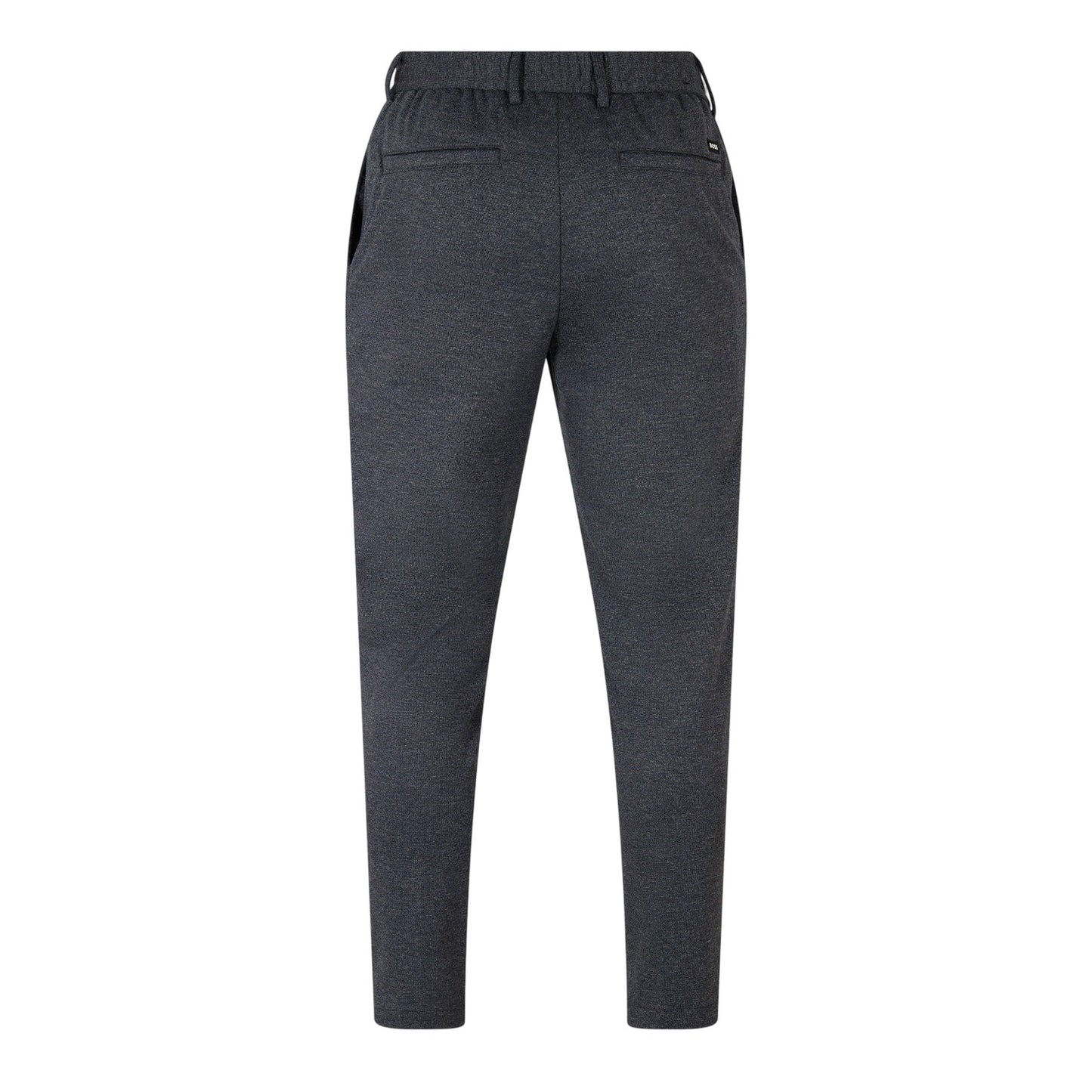 Dark Blue - Back - Boss Mens Textured Knit Trousers