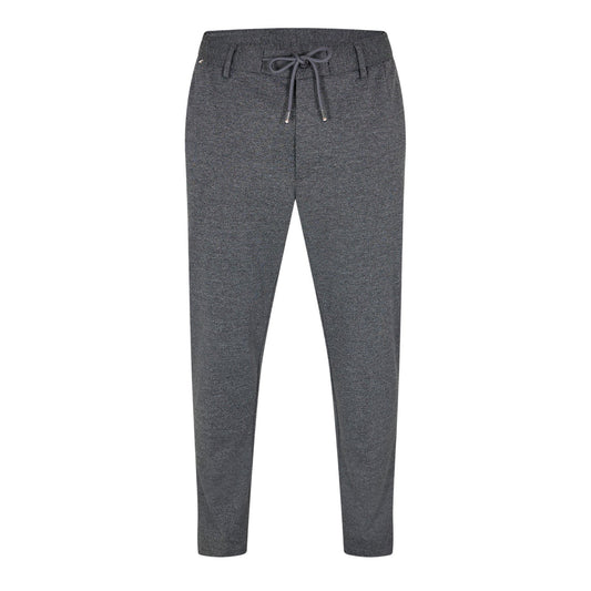 Medium Grey - Front - Boss Mens Textured Knit Trousers