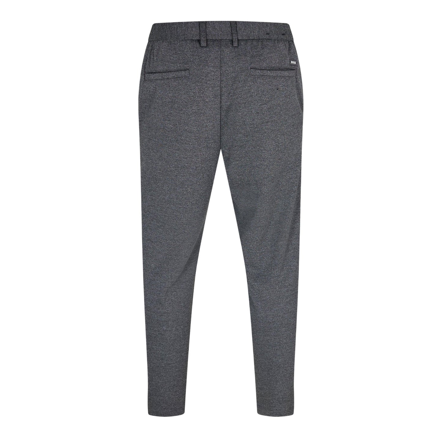 Medium Grey - Back - Boss Mens Textured Knit Trousers