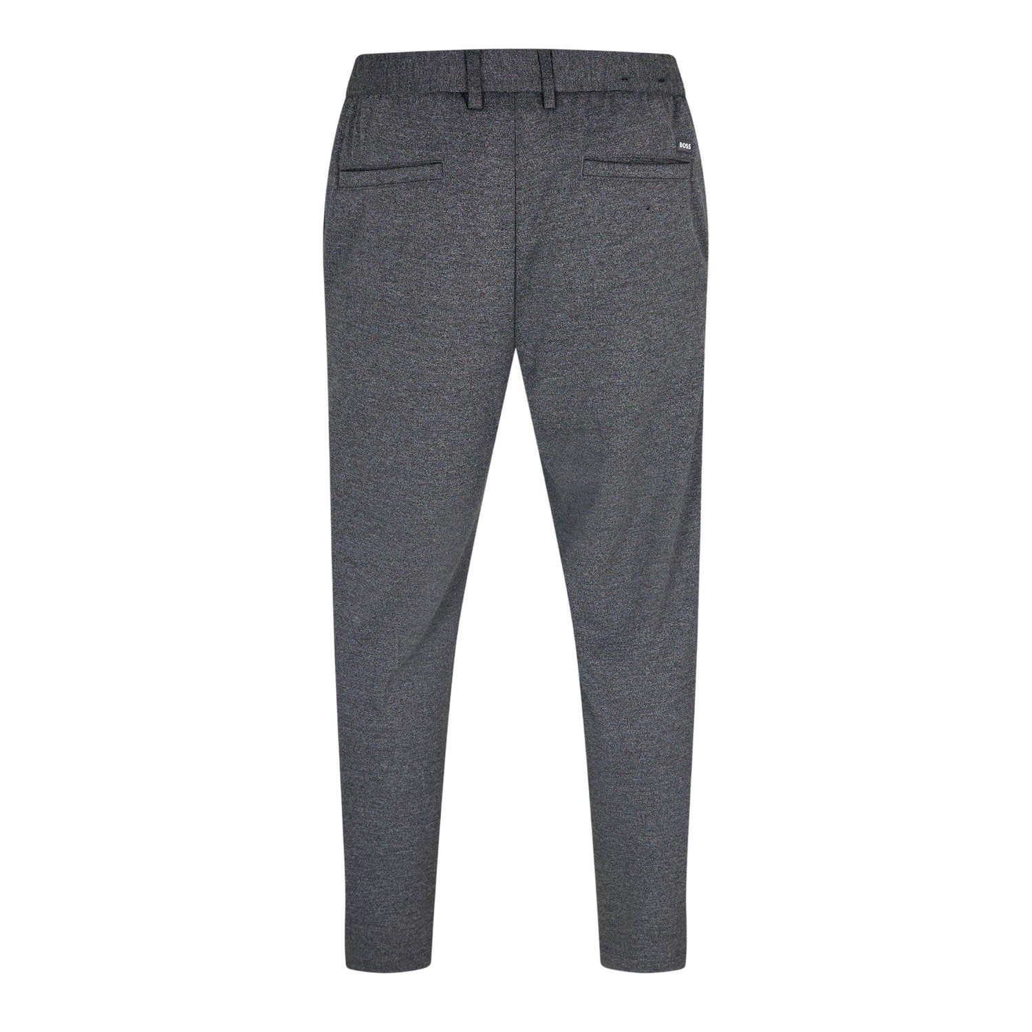Medium Grey - Back - Boss Mens Textured Knit Trousers