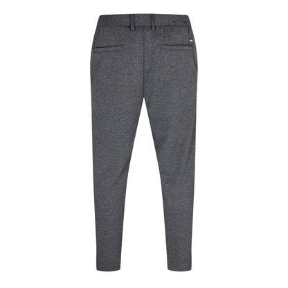 Medium Grey - Back - Boss Mens Textured Knit Trousers