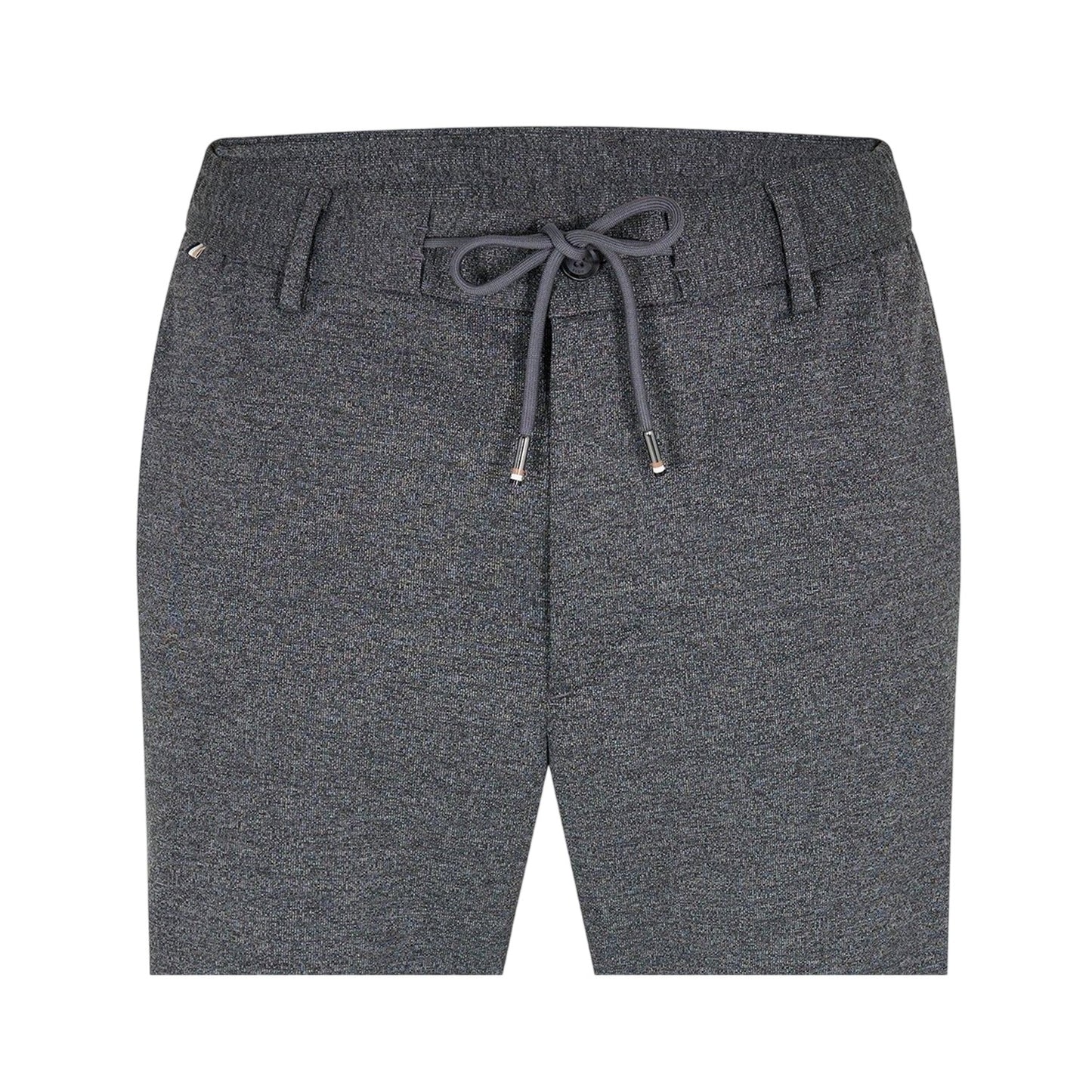 Medium Grey - Side - Boss Mens Textured Knit Trousers