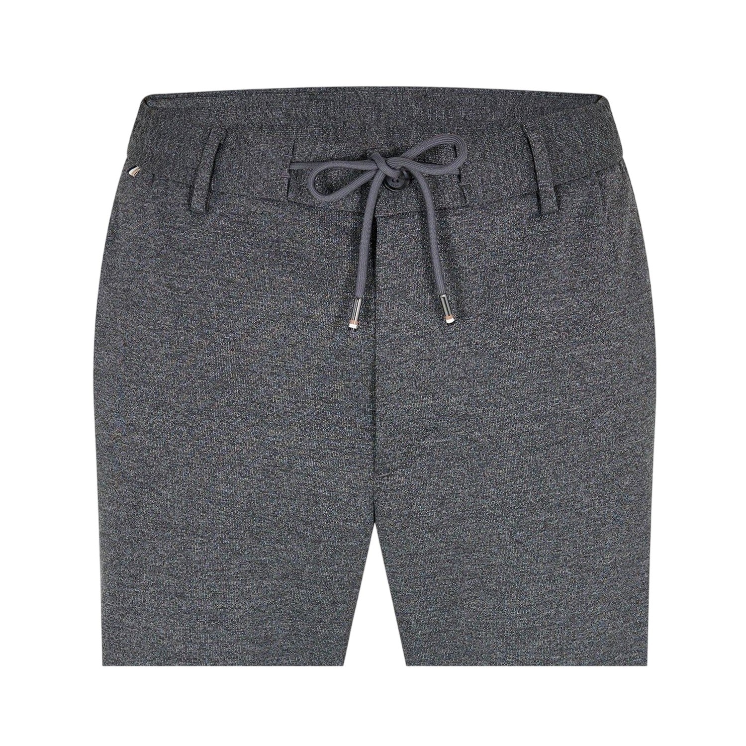 Medium Grey - Side - Boss Mens Textured Knit Trousers