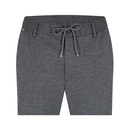 Medium Grey - Side - Boss Mens Textured Knit Trousers