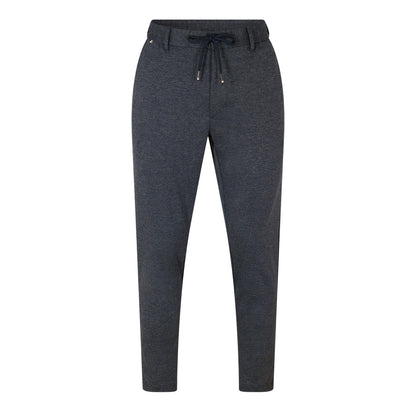 Dark Blue - Front - Boss Mens Textured Knit Trousers