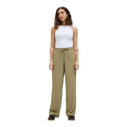 Aloe Green - Side - JJXX Womens-Ladies Lia Relaxed Fit Trousers
