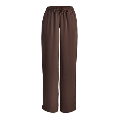 Brown - Front - JJXX Womens-Ladies Lia Relaxed Fit Trousers