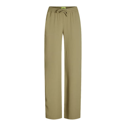 Aloe Green - Front - JJXX Womens-Ladies Lia Relaxed Fit Trousers