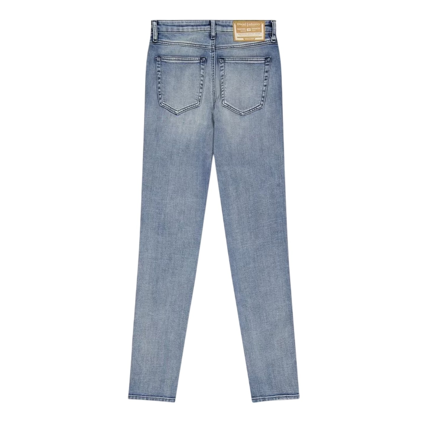 Blue Denim - Back - Diesel Womens-Ladies Denim 5 Pockets Straight Jeans