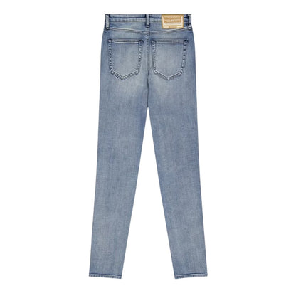 Blue Denim - Back - Diesel Womens-Ladies Denim 5 Pockets Straight Jeans