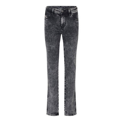 Black-Grey-Denim - Front - Diesel Womens-Ladies Denim 5 Pockets Straight Jeans