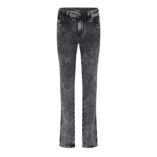 Black-Grey-Denim - Front - Diesel Womens-Ladies Denim 5 Pockets Straight Jeans