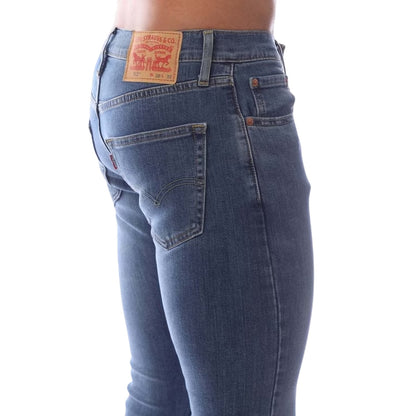 Blue - Side - Levis Mens 512 5 Pockets Slim Jeans