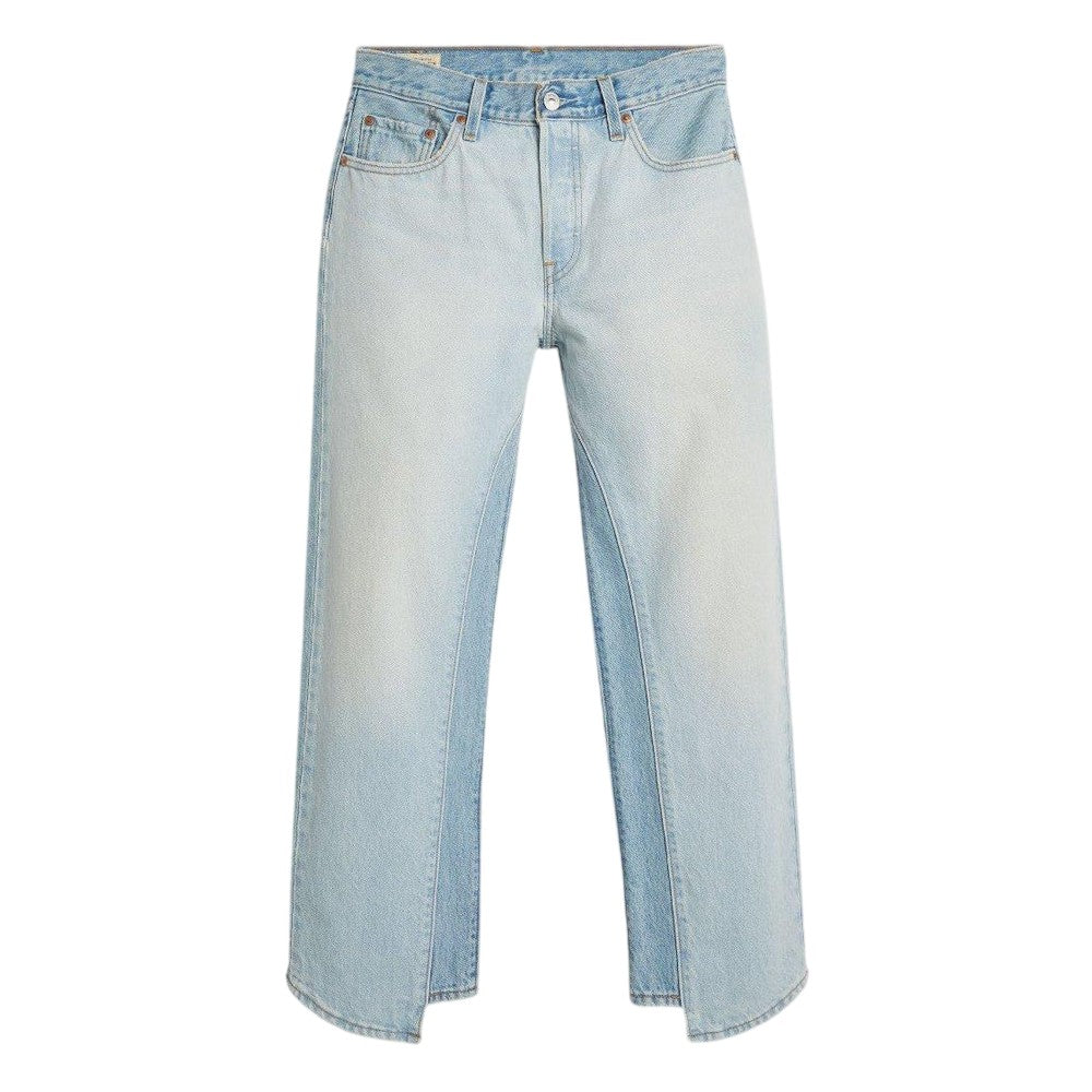 Light Wash - Front - Levis Womens-Ladies 90´s Ankle Slit Straight Jeans
