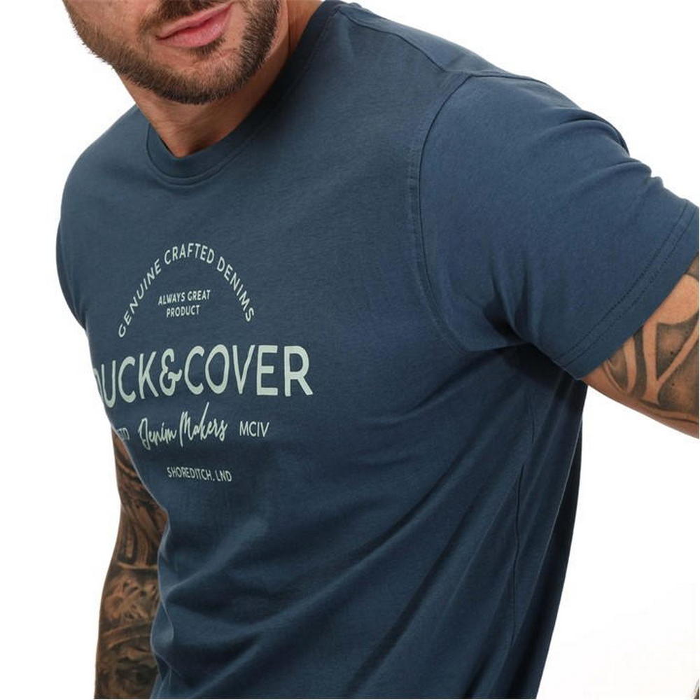 Black-Navy-Grey - Lifestyle - Duck and Cover Mens Ventmans T-Shirt (Pack of 5)