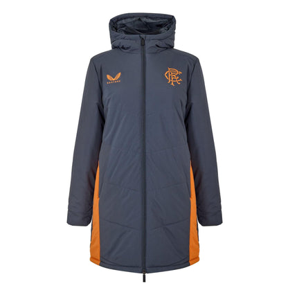 True Red - Front - Castore Womens-Ladies Rangers FC Hooded Anorak