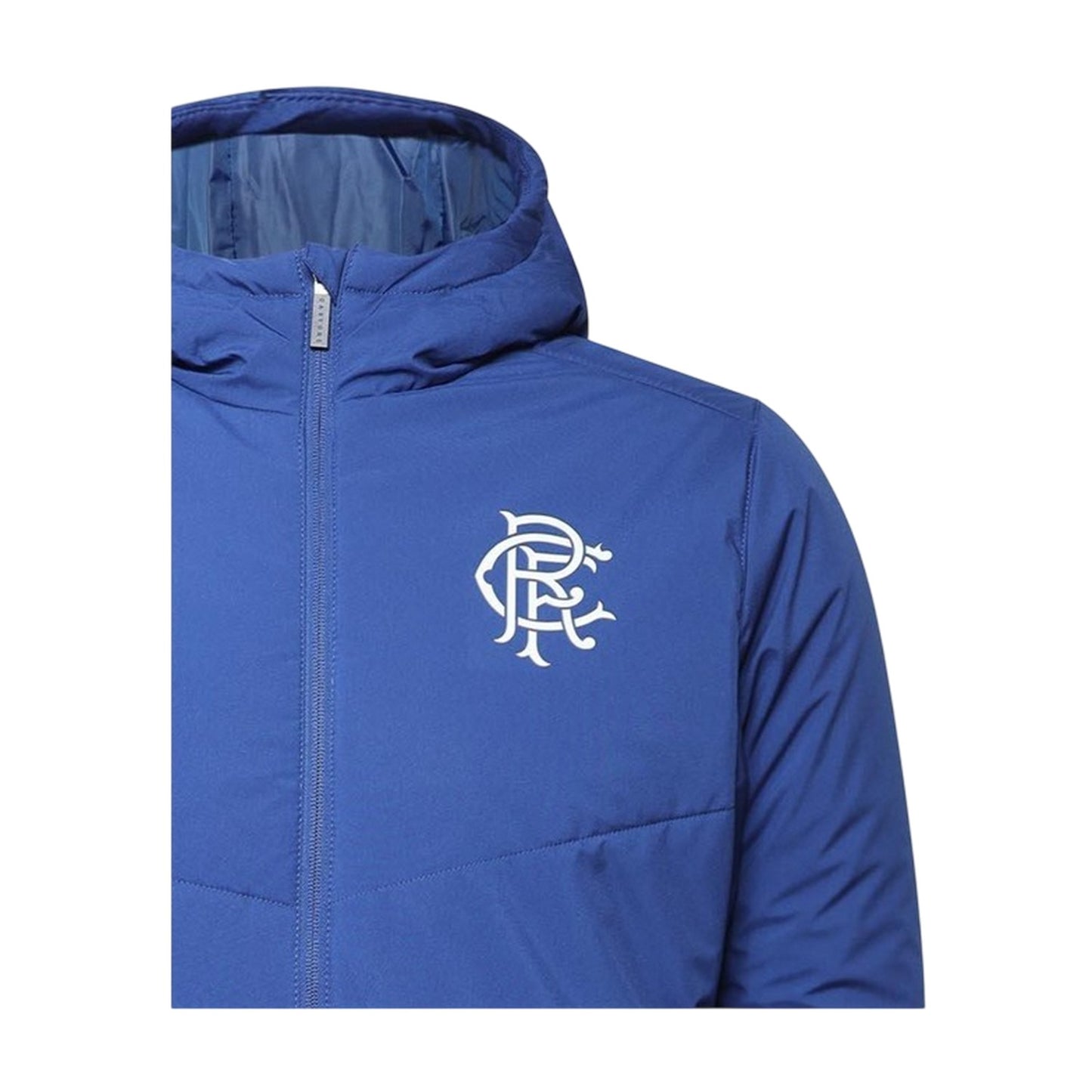 Blue-Grey - Side - Castore Womens-Ladies Rangers FC Hooded Anorak