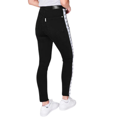 Black - Back - Guess Womens-Ladies Cotton Blend Jeans
