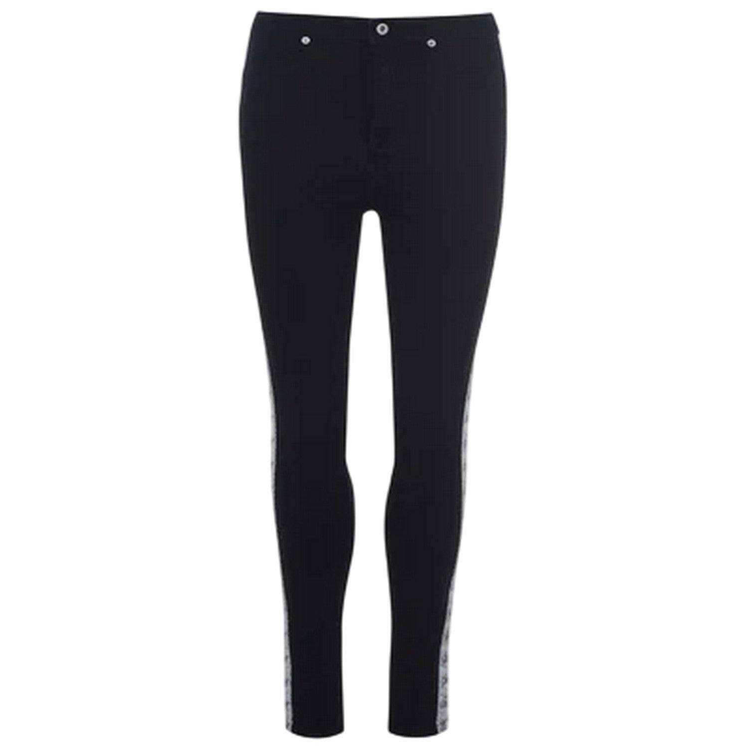 Black - Front - Guess Womens-Ladies Cotton Blend Jeans