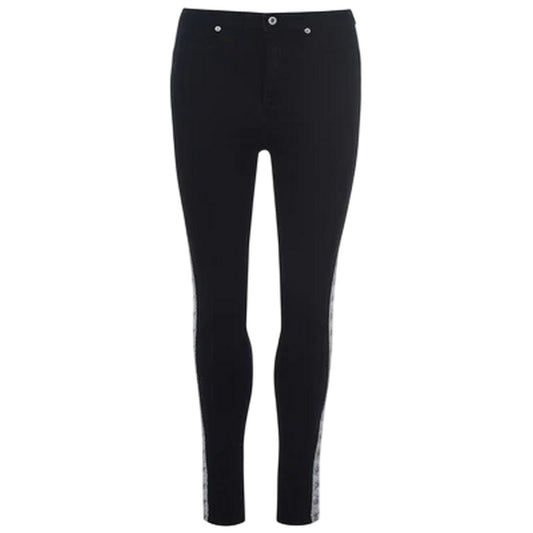 Black - Front - Guess Womens-Ladies Cotton Blend Jeans