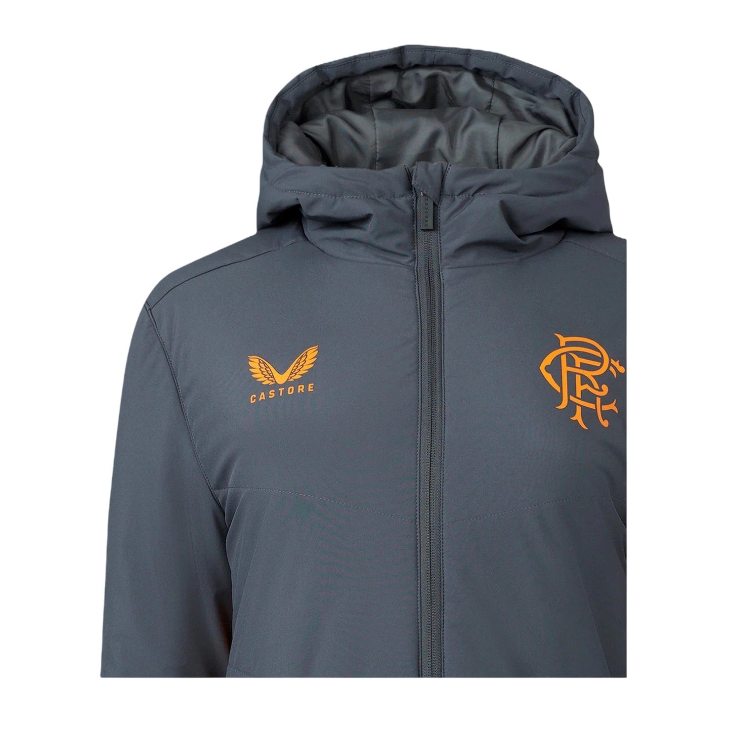 True Red - Side - Castore Womens-Ladies Rangers FC Hooded Anorak