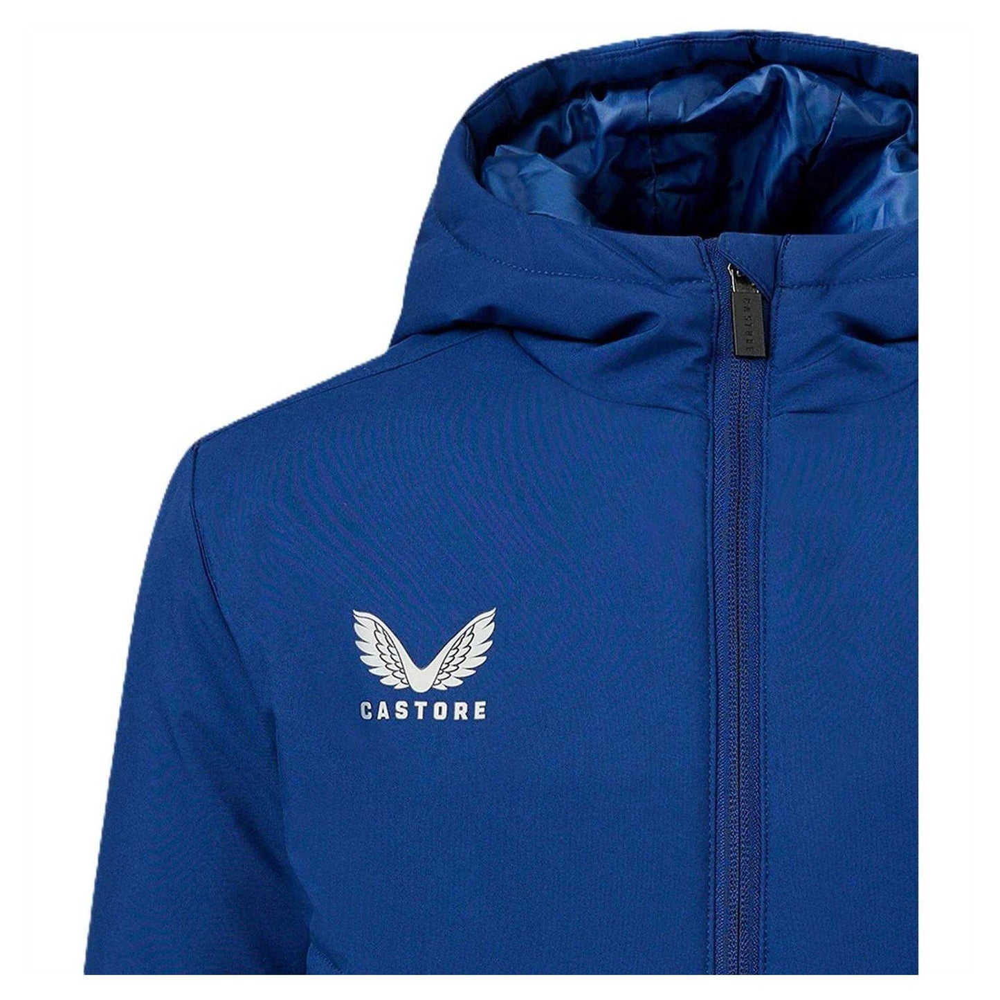 Blue-Grey - Side - Castore Womens-Ladies Rangers FC Anorak