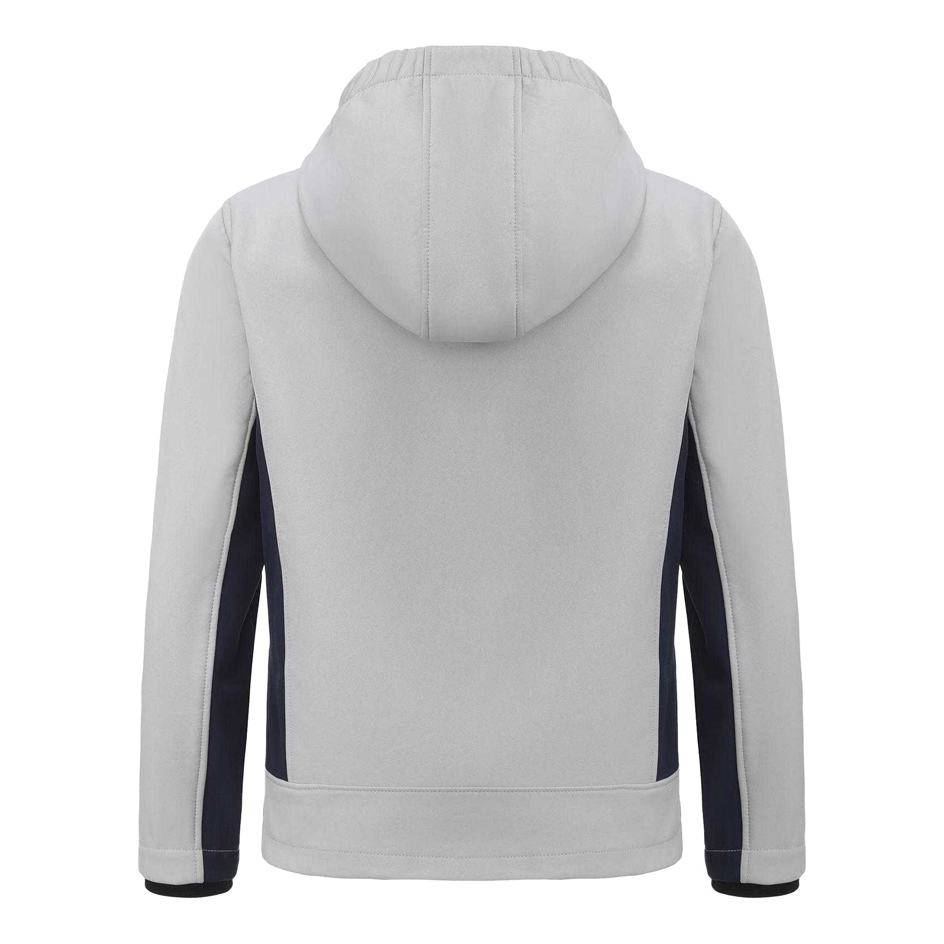 Ice Grey - Back - Karrimor Childrens-Kids Logo Soft Shell Jacket