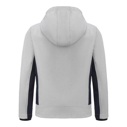 Ice Grey - Back - Karrimor Childrens-Kids Logo Soft Shell Jacket