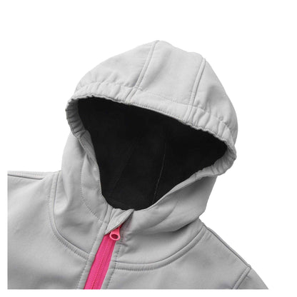 Ice Grey - Lifestyle - Karrimor Childrens-Kids Logo Soft Shell Jacket