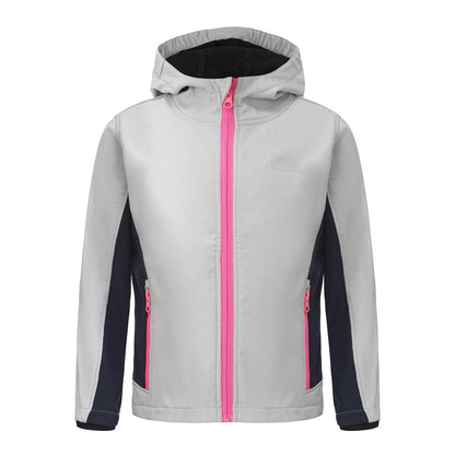 Ice Grey - Front - Karrimor Childrens-Kids Logo Soft Shell Jacket