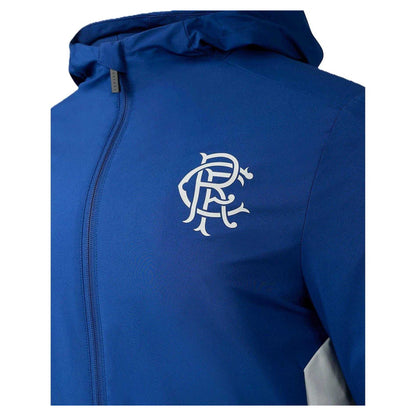 Blue-Grey - Side - Castore Womens-Ladies Rangers FC Coach Jacket