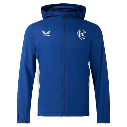 Blue-Grey - Front - Castore Womens-Ladies Rangers FC Coach Jacket
