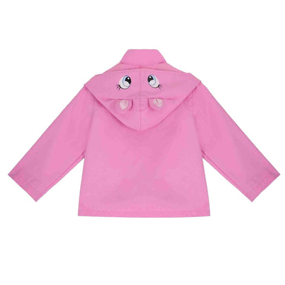 Pink - Back - Gelert Girls Unicorn Waterproof Jacket