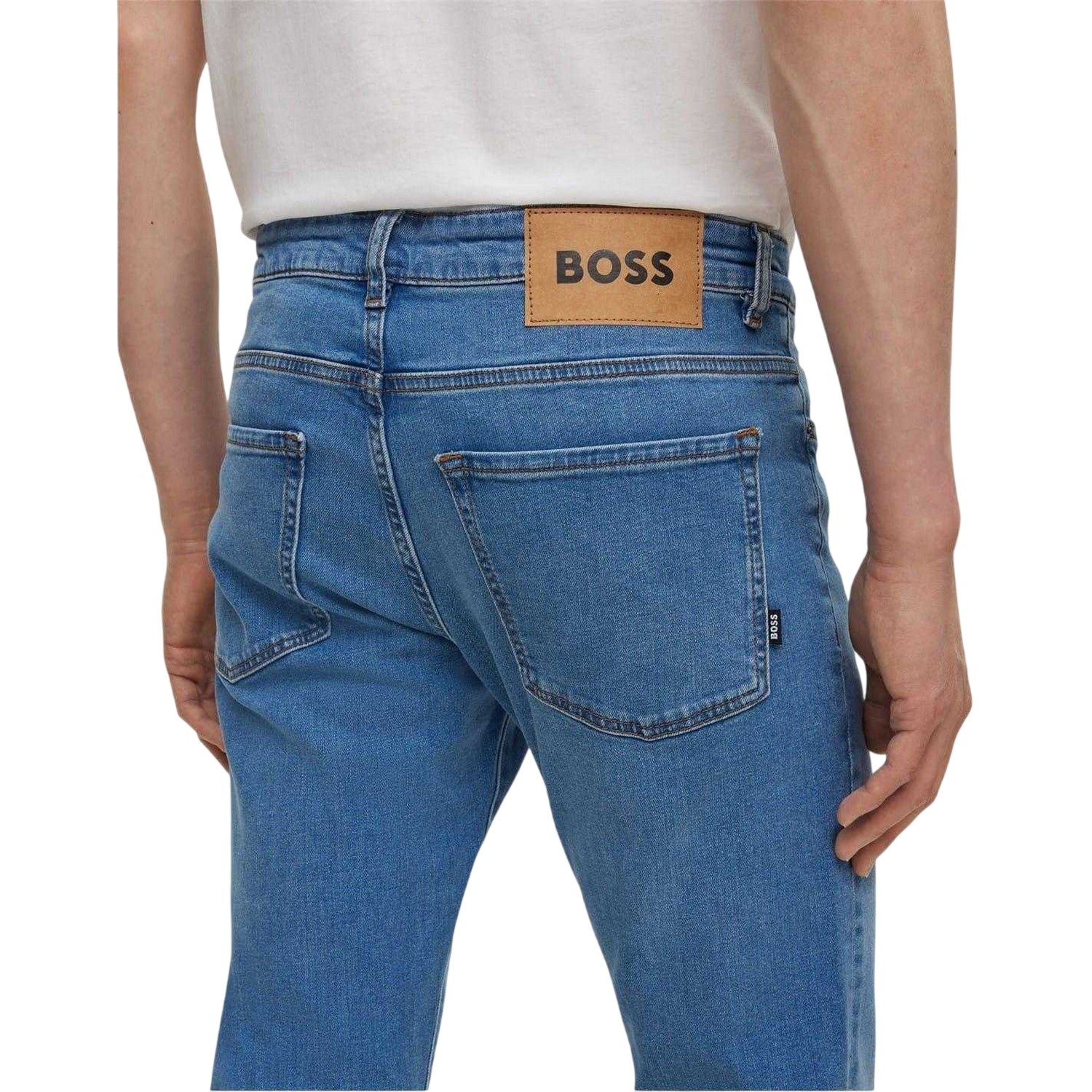 Turquoise-Aqua - Lifestyle - Boss Mens 5 Pockets Slim Jeans