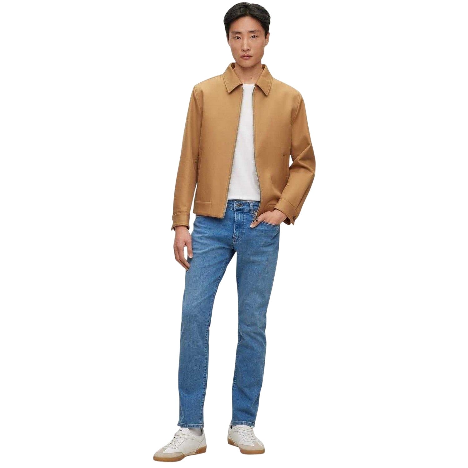 Turquoise-Aqua - Pack Shot - Boss Mens 5 Pockets Slim Jeans