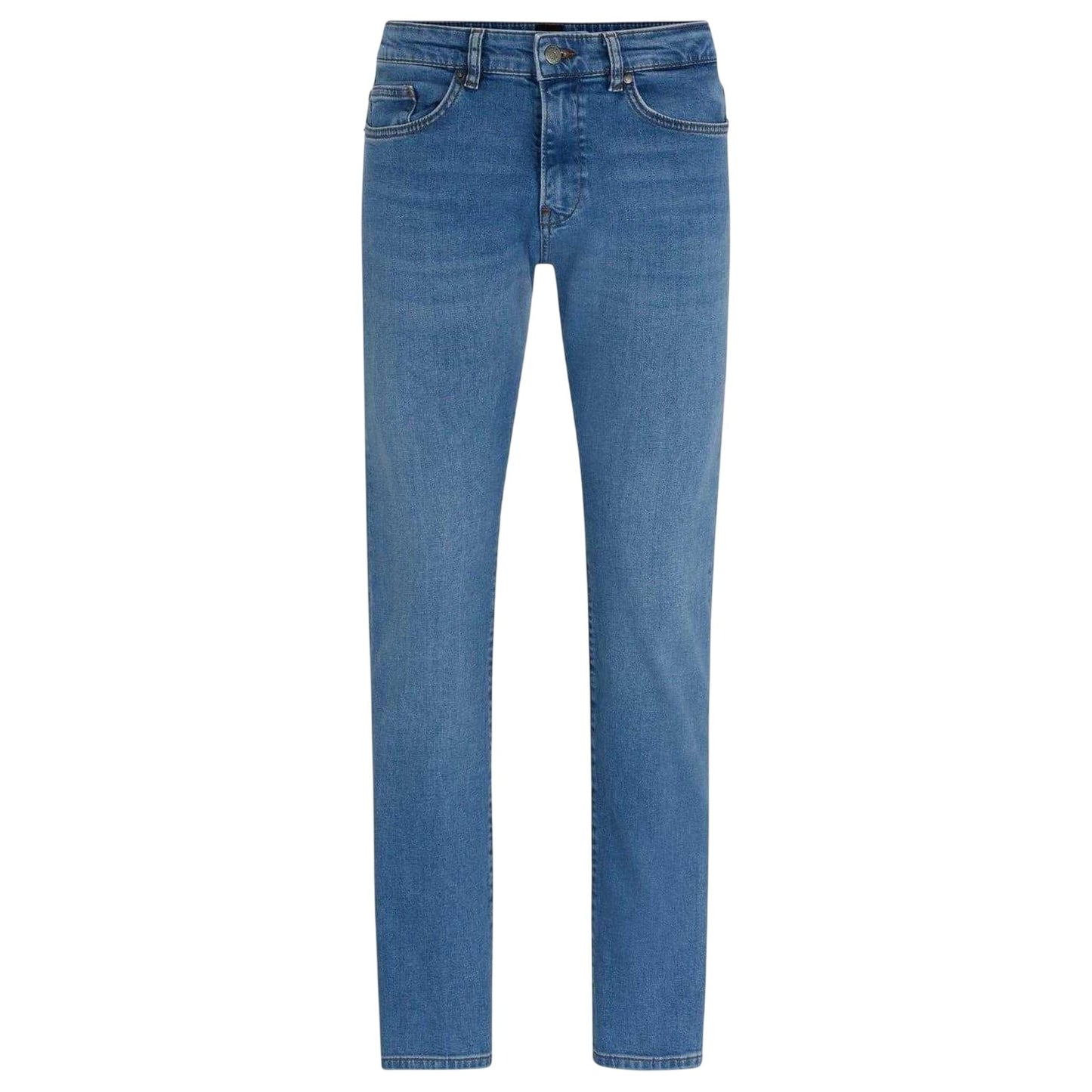 Turquoise-Aqua - Front - Boss Mens 5 Pockets Slim Jeans
