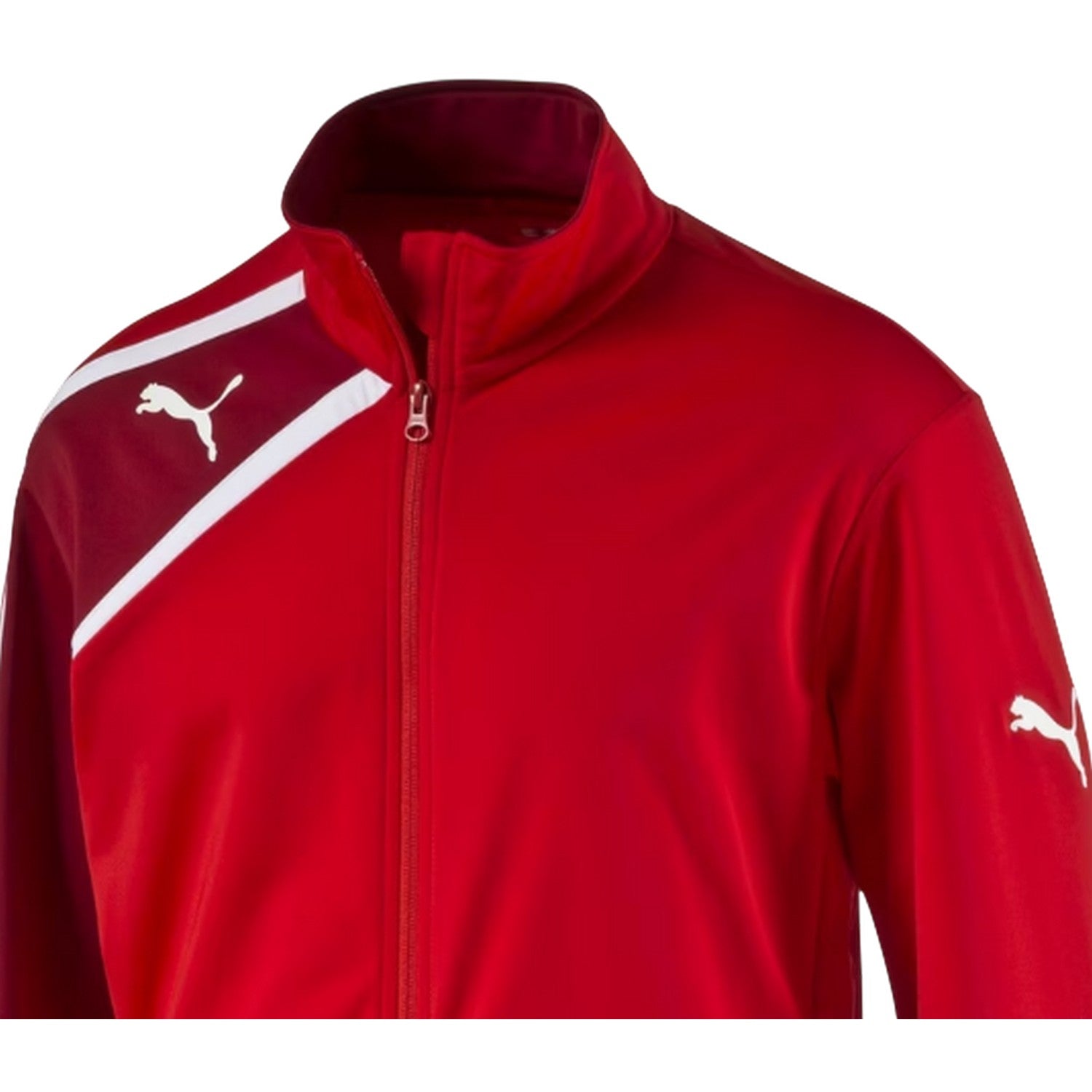Red - Back - Puma Boys Spirit Performance Track Jacket