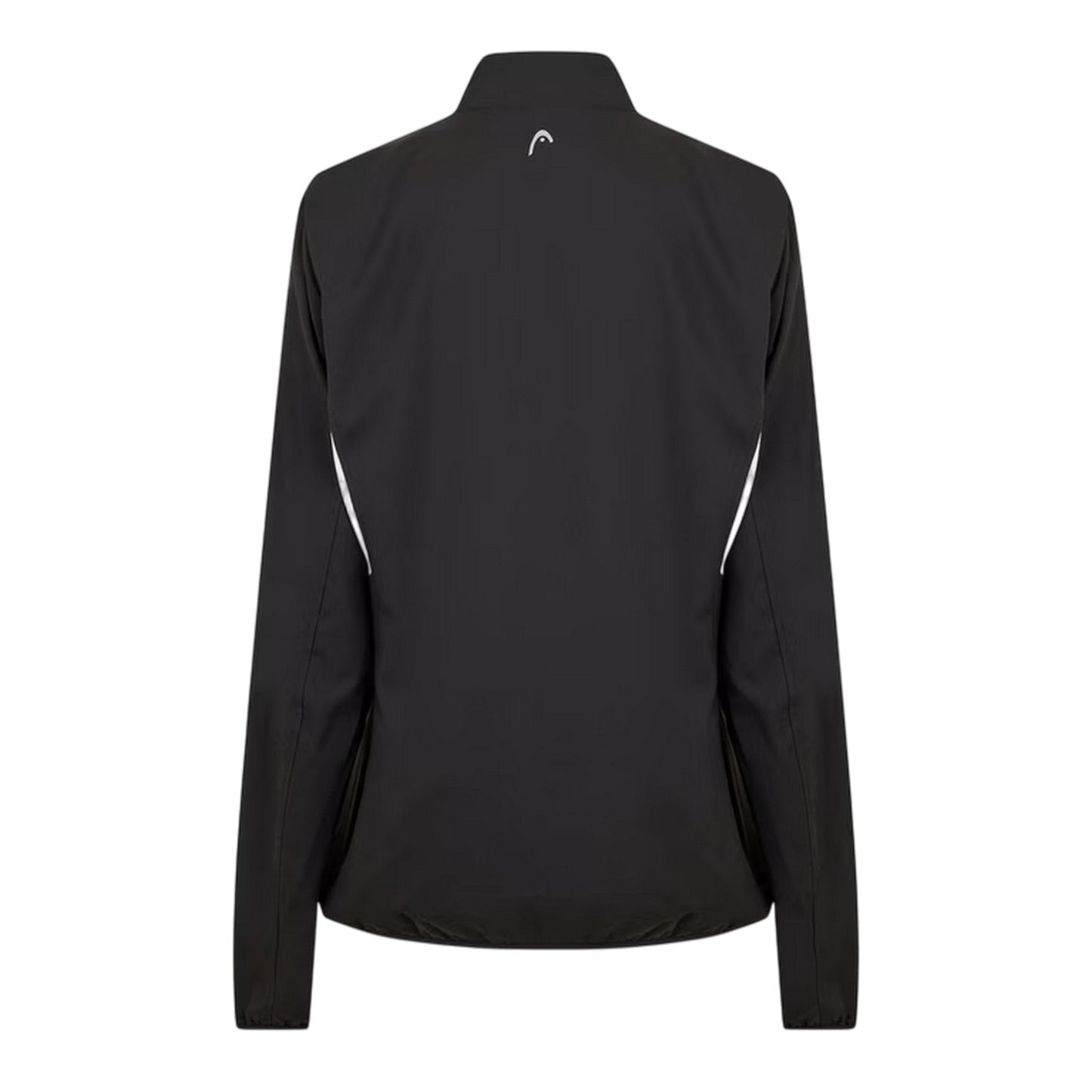 Black - Back - Head Womens-Ladies Club Logo Full Zip Track Jacket