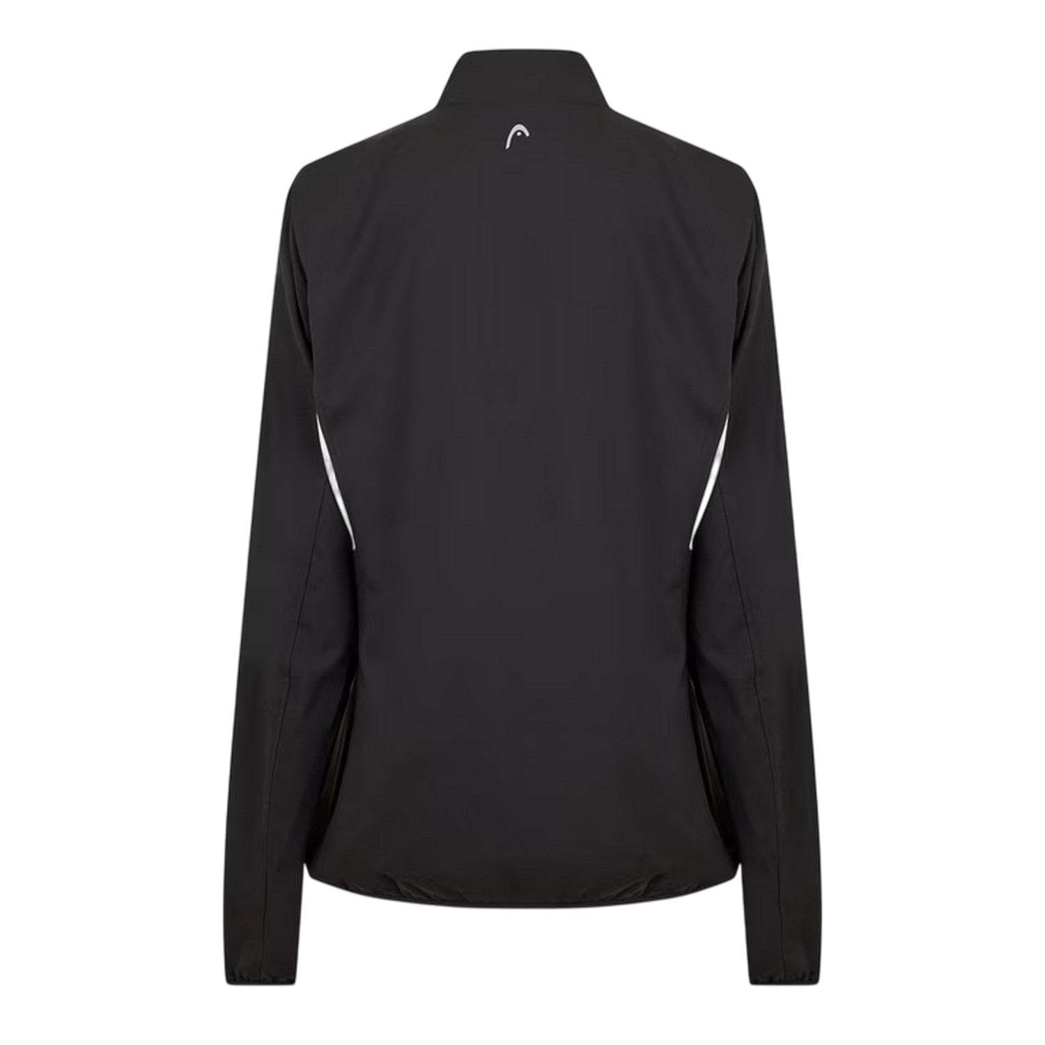Black - Back - Head Womens-Ladies Club Logo Full Zip Track Jacket
