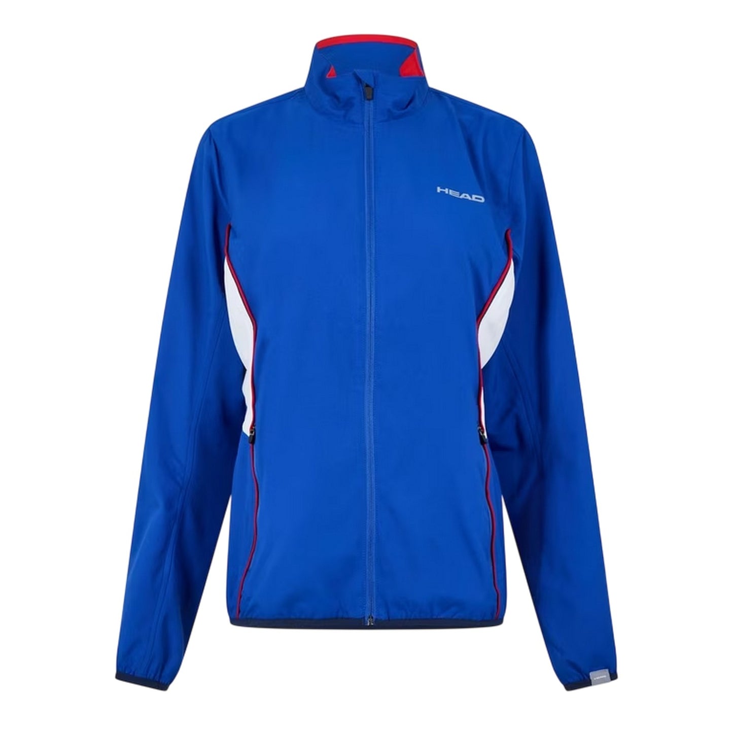 Blue - Front - Head Womens-Ladies Club Logo Full Zip Track Jacket