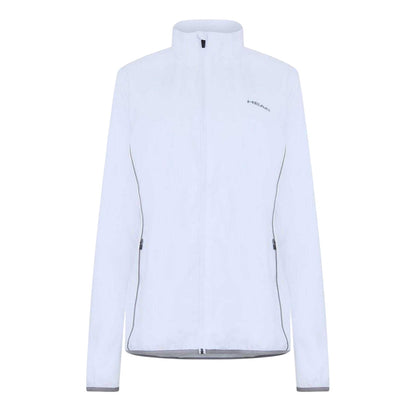White - Front - Head Womens-Ladies Club Logo Full Zip Track Jacket