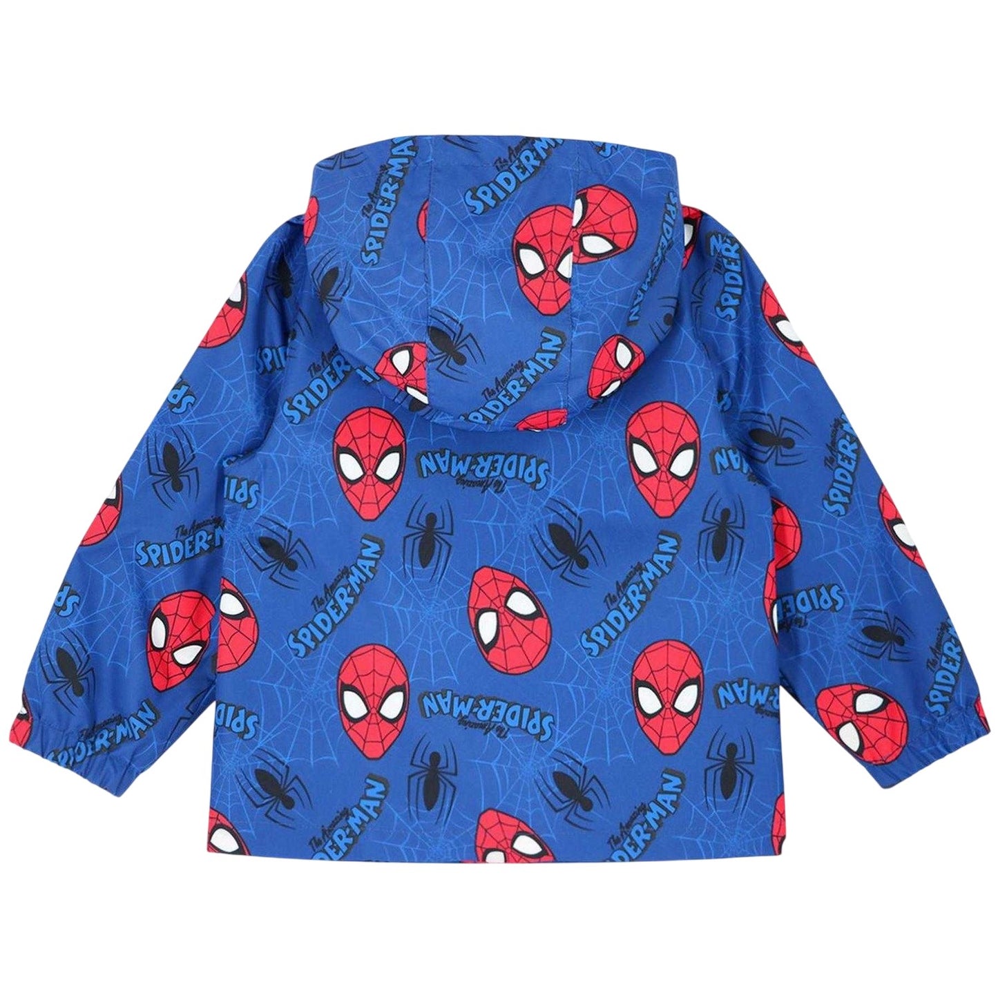 Blue-Red - Back - Spider-Man Baby Lightweight Hooded Jacket