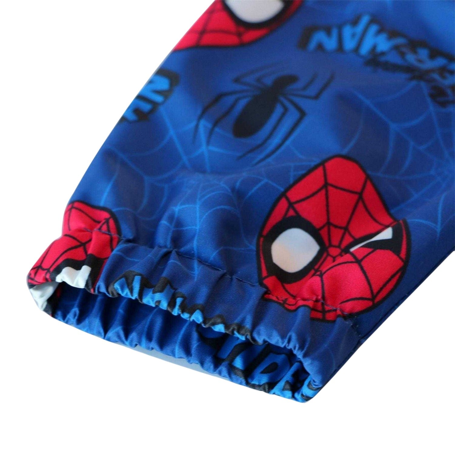 Blue-Red - Side - Spider-Man Baby Lightweight Hooded Jacket