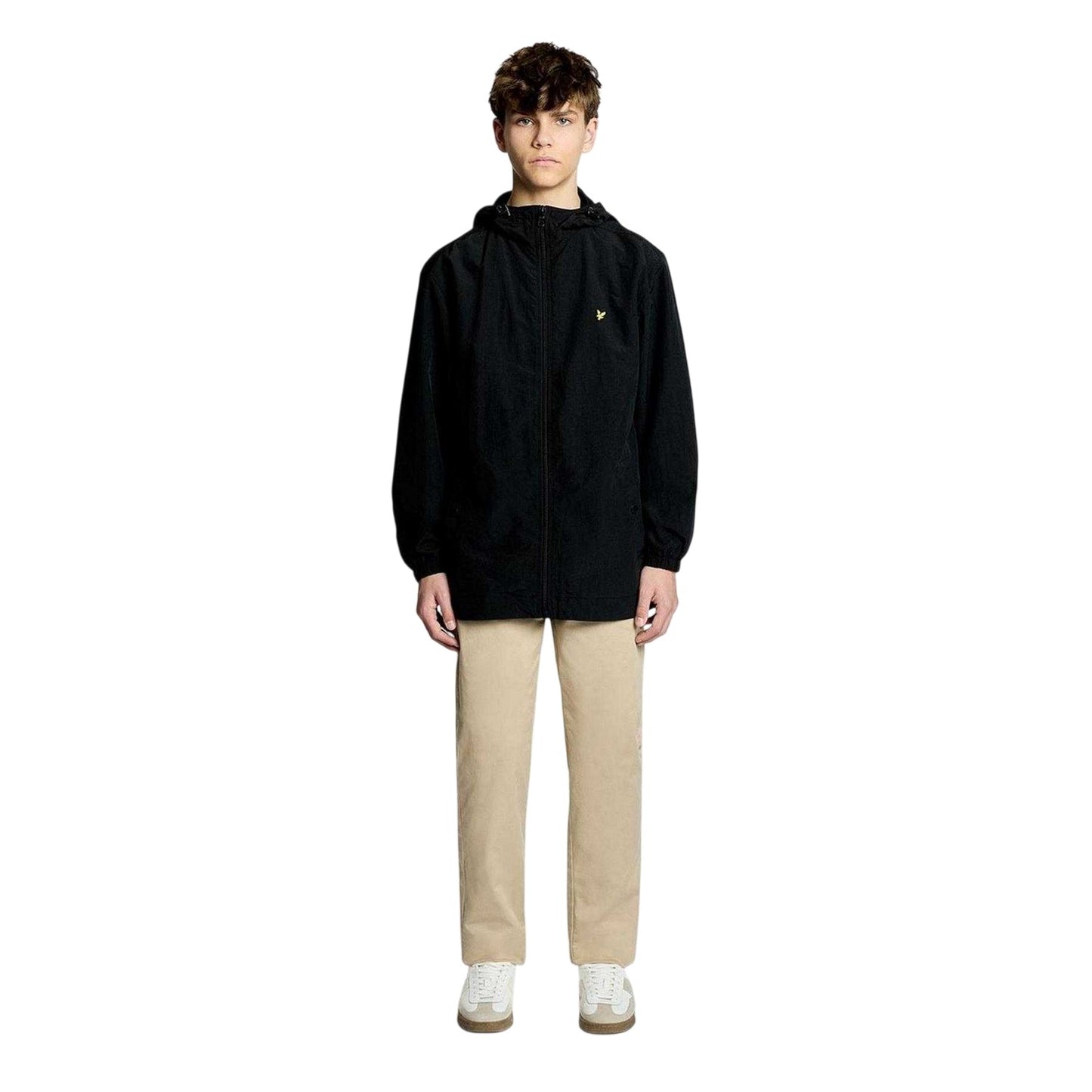 Black - Pack Shot - Lyle & Scott Childrens-Kids Water Resistant Jacket
