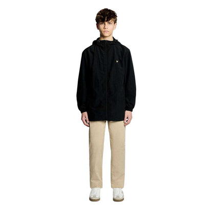 Black - Pack Shot - Lyle & Scott Childrens-Kids Water Resistant Jacket